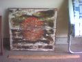 Old painted wood
